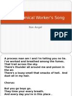 The Chemical Worker's Song: Ron Angel