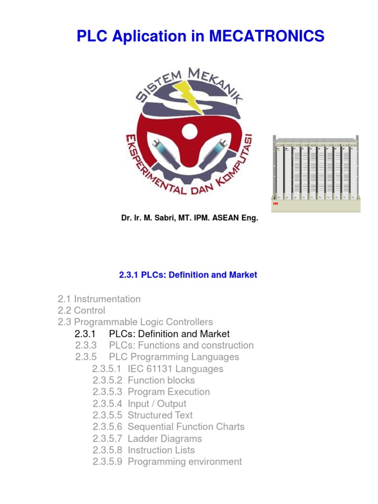 7 PLC PDF | PDF | Programmable Logic Controller | Areas Of Computer Science