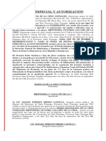 PODER ESPECIAL Y AUTORIZACIÓN (Yolanda)