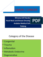 Oral Tumor / Cancer: Wirsma Arif Harahap Head Neck and Breast Oncology Consultant Andalas Medical School Padang