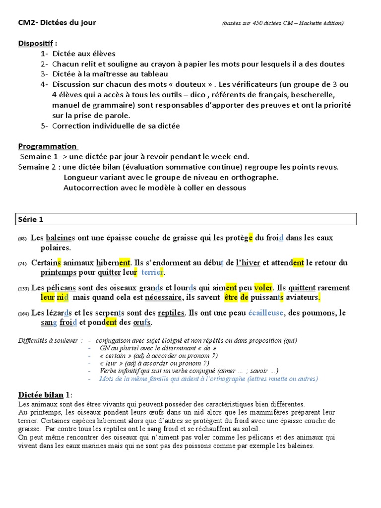 Mots De La Même Famille Que Hiver Dictees Du Jou rcm2 | PDF | Terre | Climat