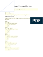 Rangkuman Bilangan Berpangkat Dan Akar PDF