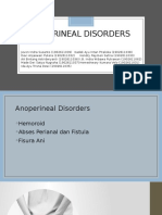 Anoperineal Disorders
