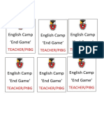 English Camp End Game' English Camp End Game' English Camp End Game'