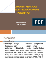 KEBIJAKAN - KESEHATAN Materi Dinkes Kota