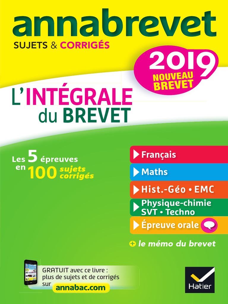 Combien De Points Rapporte Le Latin Au Brevet Annales Annabrevet 2019 Lintégrale Du Nouveau Brevet 3e | PDF |  Enseignement des mathématiques