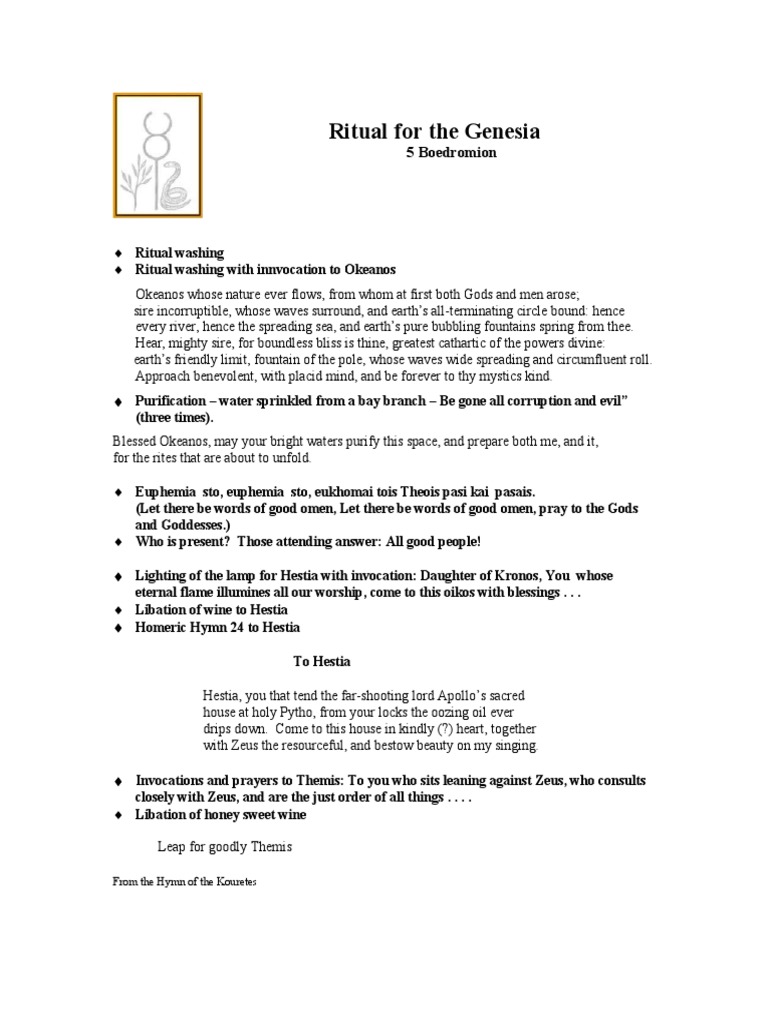 Genesia Ritual: Invocations to Hestia and Zeus | PDF | Zeus | Religious ...