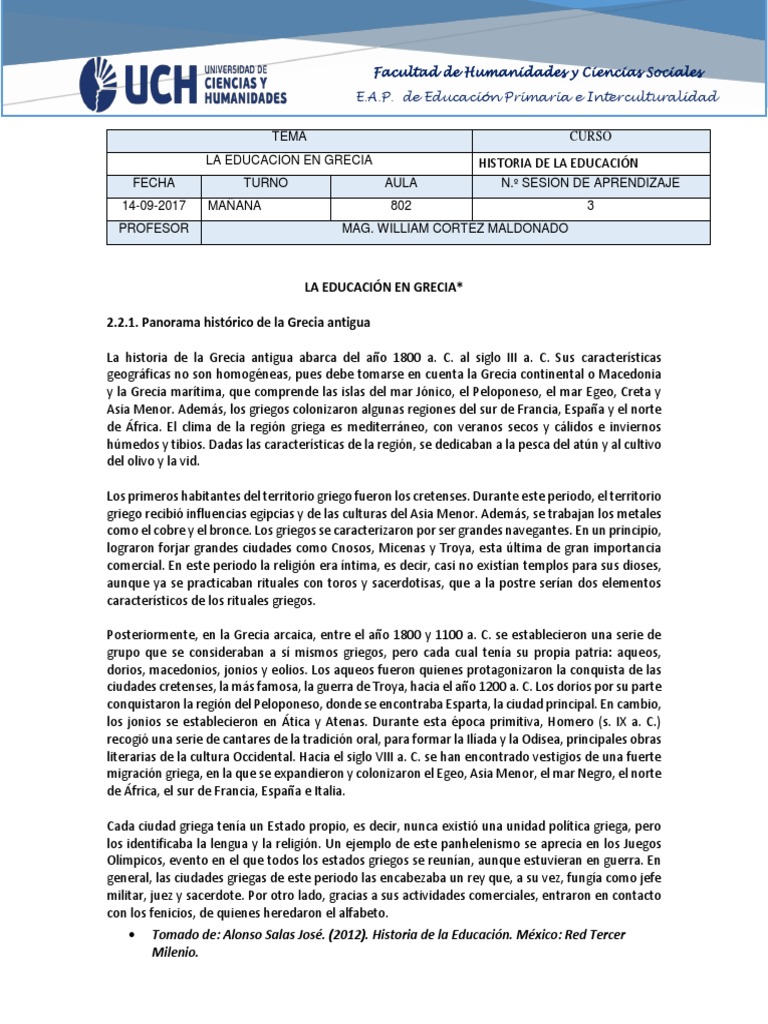 Educación en la Antigua Grecia | PDF | Antigua Grecia | Esparta