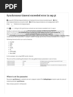 Synchronous Timeout Exceeded Error in Sap Pi - TechTalkZone