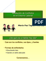 Resolucion de Conflictos en El Entorno Laboral