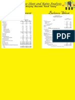 Income Statement Balance Sheet