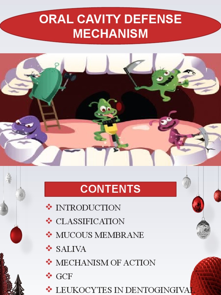 Oral Cavity Defense Mechanism | PDF | Saliva | Animal Anatomy