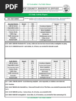 (U) Daily Activity Report: Marshall District