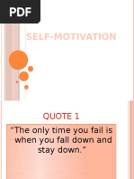 Self Motivation