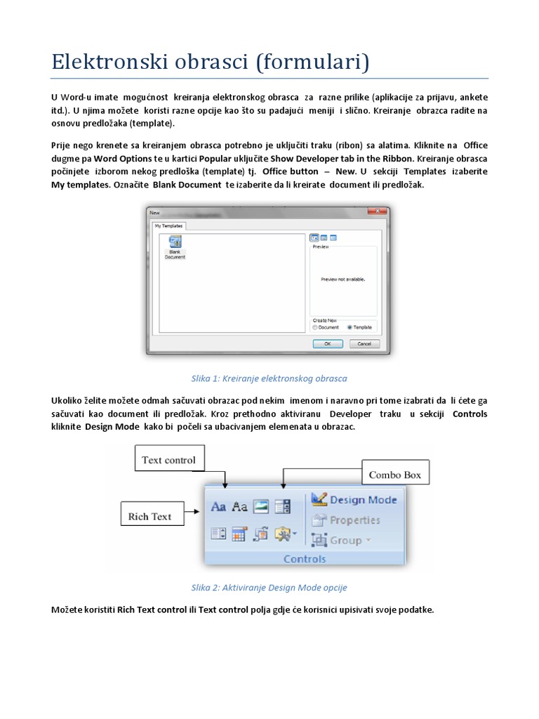 Elektronski Obrasci PDF | PDF