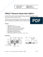 PING) ) ) ™ Ultrasonic Range Finder (#28015) : Features