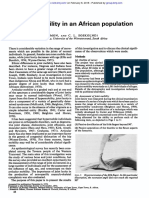 Articular Mobility in African Population: (Sturkie