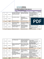 Test Schedule (AIMTS) - 2019-20 PDF