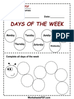 days of the week