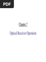 Optical Receiver Operation Optical Receiver Operation