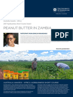 Australia Awards – Africa 2017 Agribusiness Short Course Award focuses on peanut butter in Zambia