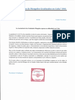 Carta Al ICAP de La Asociación de Mongoles Graduados en Cuba