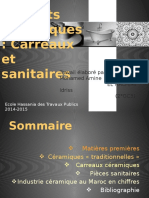 Produits Céramiques: Carreaux Et Sanitaires: Travail Élaboré Par: EL GUINAHI Mohamed Amine El Hachimi Idriss (2°GC3)