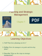 Planning and Strategic Management