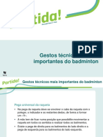 Aula 2 - Anexo - Gestos - Técnicos - Mais - Importantes - Do - Badmínton PDF