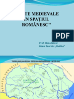 State Medievale În Spatiul Romanesc - Cls. - 9