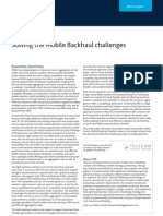 Solving the Mobile Backhaul challenges