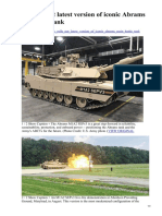 Army - Mil-Army Rolls Out Latest Version of Iconic Abrams Main Battle Tank