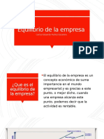 Equilibrio de La Empresa