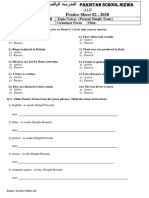 English 8 Present Simple Practice Sheet 2