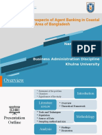 Problems and Prospects of Agent Banking in Coastal Area of Bangladesh