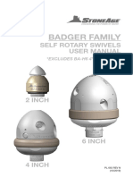 Badger Family: Self Rotary Swivels User Manual