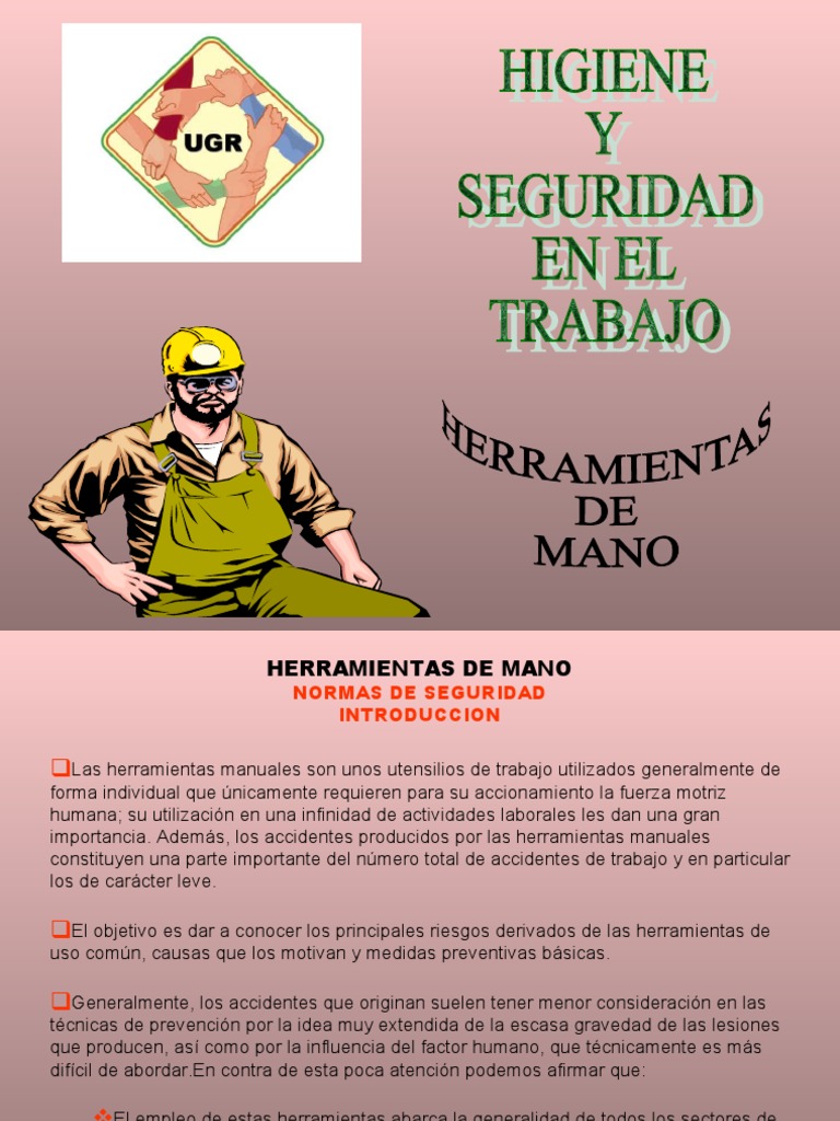 Seguridad Uso Herramientas Manuales | PDF | Tornillo | Herramientas