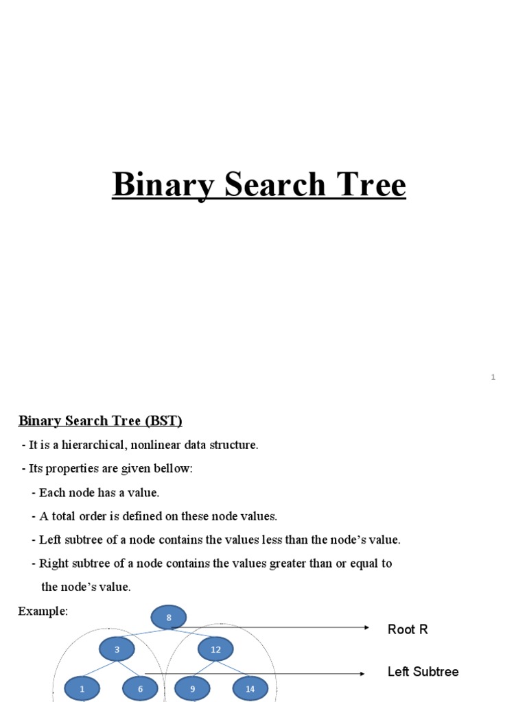 Lec-15 Binary Search Tree | PDF | Computer Data | Areas Of Computer Science image.