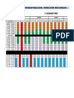 Horario 1º Semestre Sección 3 - Otoño 2020