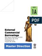 External Commercial Borrowings: Master Direction