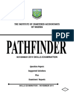 The Institute of Chartered Accountants of Nigeria: 2014 Skills Examination
