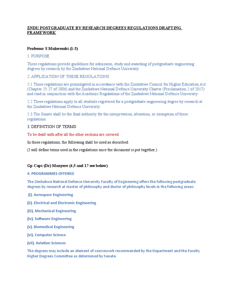Postgrad by Reserach Working | PDF | Thesis | Doctorate