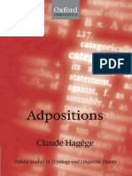 Claude Hagége - Adpositions - Oxford University Press, USA (2010) PDF