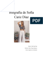 Biografía de Sofía Cariz Díaz Listo