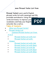 2000+ Common Phrasal Verbs List From A-Z Phrasal Verbs! Learn Useful English