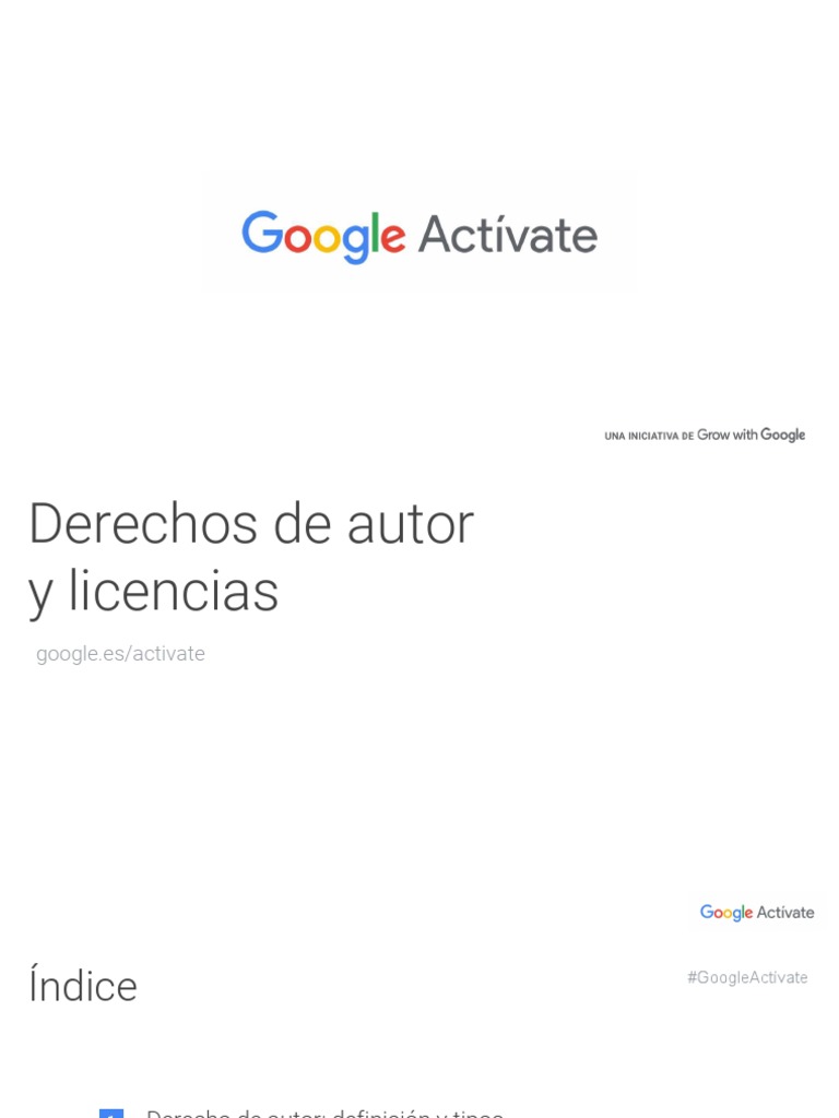 Derechos de Autor y Licencias Explicadas | PDF | Creative Commons ...