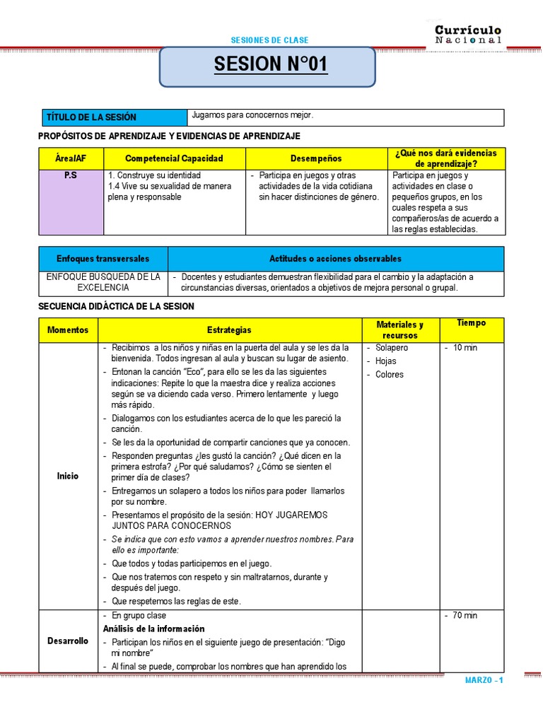 Personal Social PDF | PDF | Salón de clases | Aprendizaje