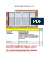 Sistema de Ventana Ref 5020 de 4 Naves