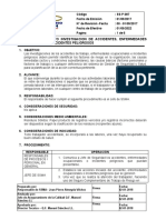 SS-P-007 - PROC. INVESTIGACION DE ACIDENTES, EFERMEDADES OCUPACIONALES E INCIDENTES PELIGROSOS  0 01-09-17