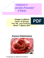 7° - Desarrollo Prenatal II Parte - 2017 LM
